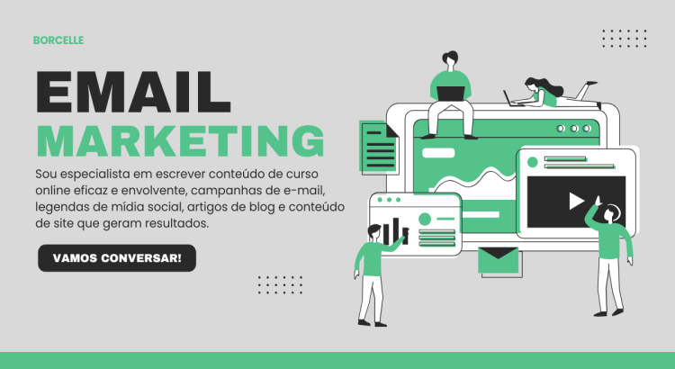 Escreverei textos criativos para uma campanha de marketing por e-mail