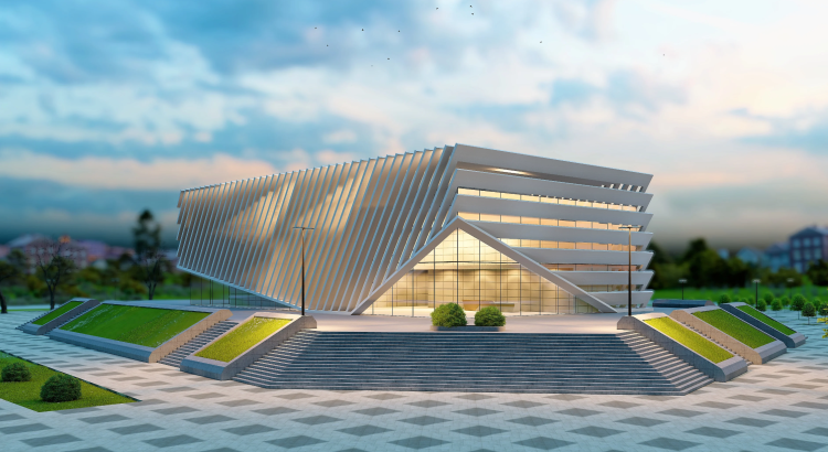 Eu irei Projetar e renderizar o exterior arquitetônico 3D de uma casa ou edifício comercial